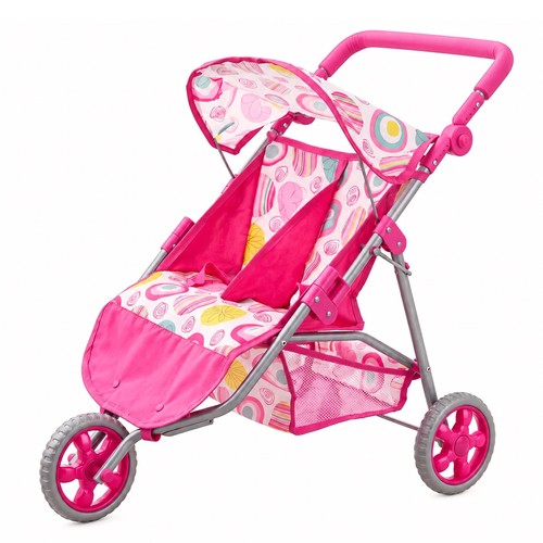 Baby doll twin stroller pink - baby,