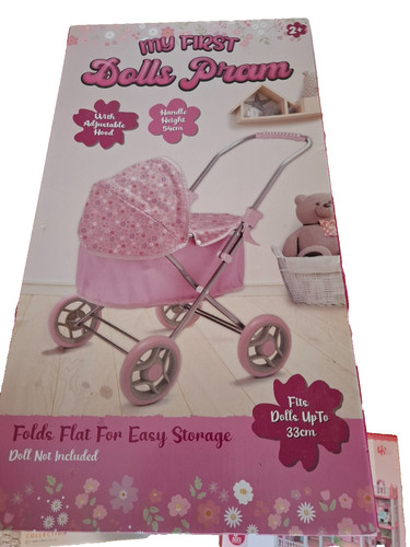 First dolls pram folds flat - first,