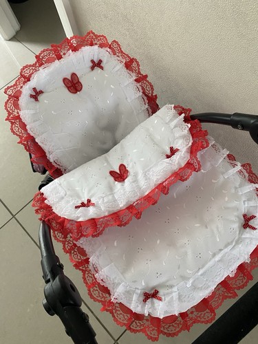 Small red and white - and,