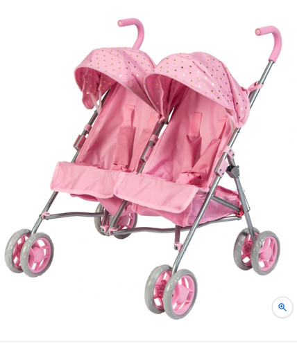 Pink side twin doll - side,