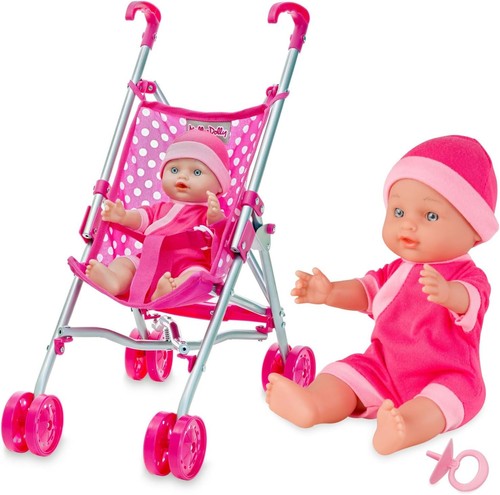 First dolls pram doll set - dolls,