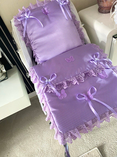 Lilac and white - , dot