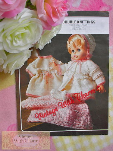 Vintage knitting pattern - vintage, baby