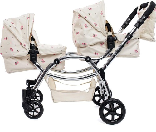 Roma darcie twin dolls pram - roma, in