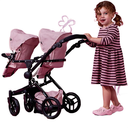 Dolls tandem pram pushchair - dolls, 2