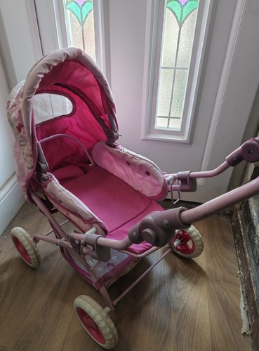 Large folding pink dolls - dolls, pram