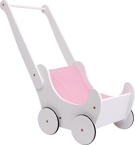 Doll wooden pram stroller - doll's,