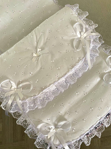 Small white dolls pram set - ,